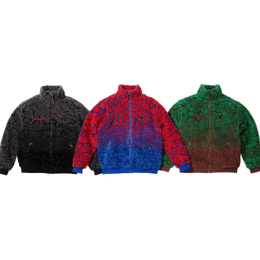 Supreme Supreme Spyder Web Polar Fleece Jacket for fall winter 22 season