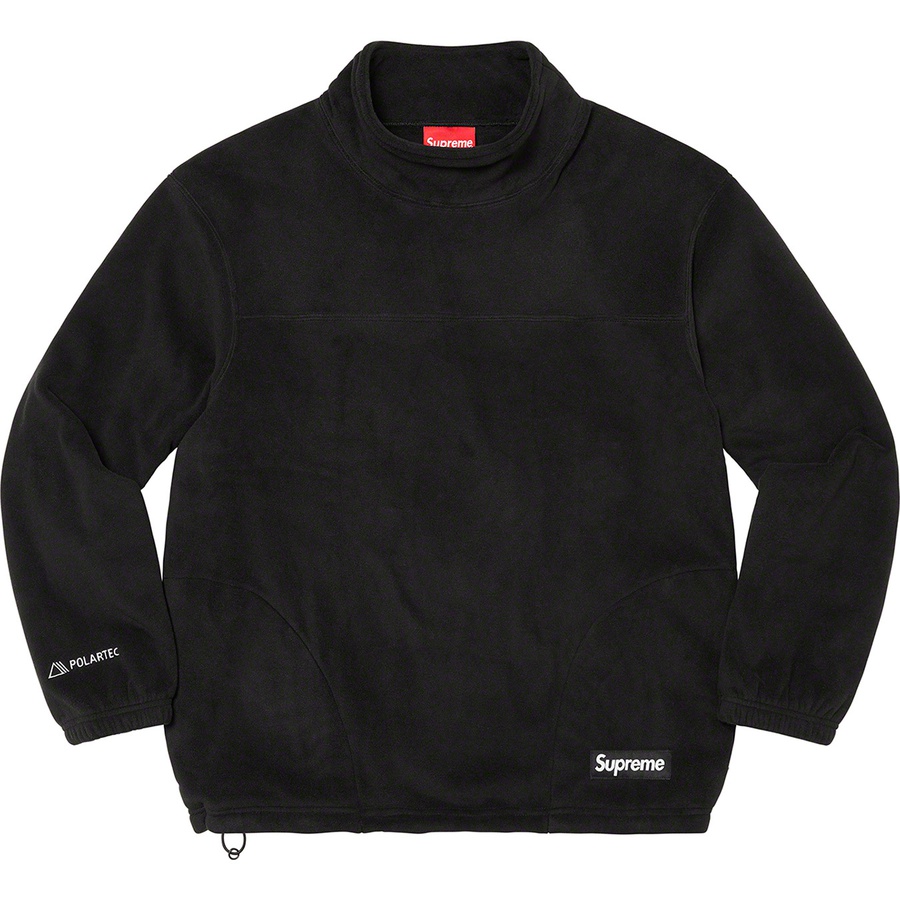 Supreme Polartec Mock Neck Pullover (FW22) - Black - $138