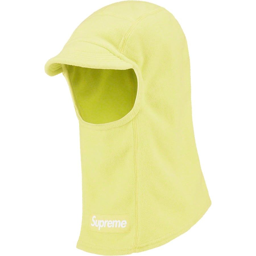 Details on Polartec Brim Balaclava Lime from fall winter 2022 (Price is $60)