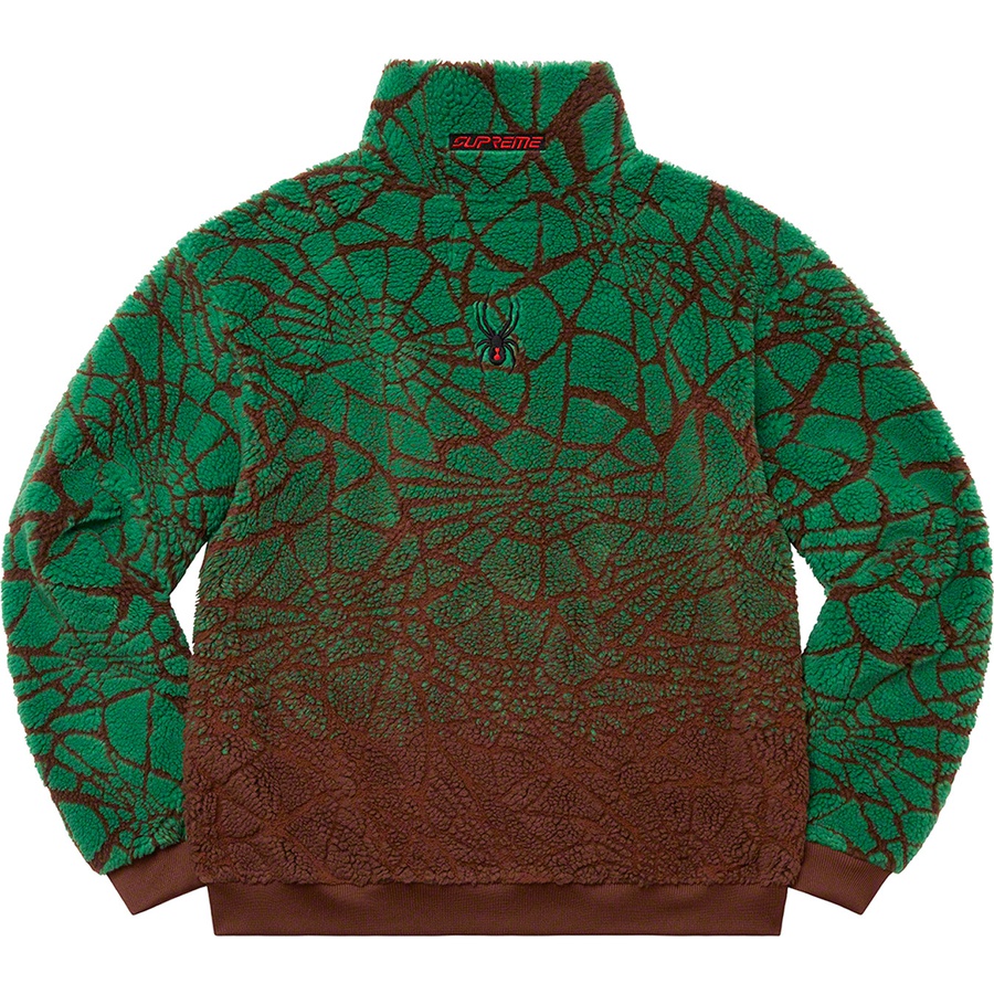 Details on Supreme Spyder Web Polar Fleece Jacket Brown from fall winter 2022 (Price is $248)