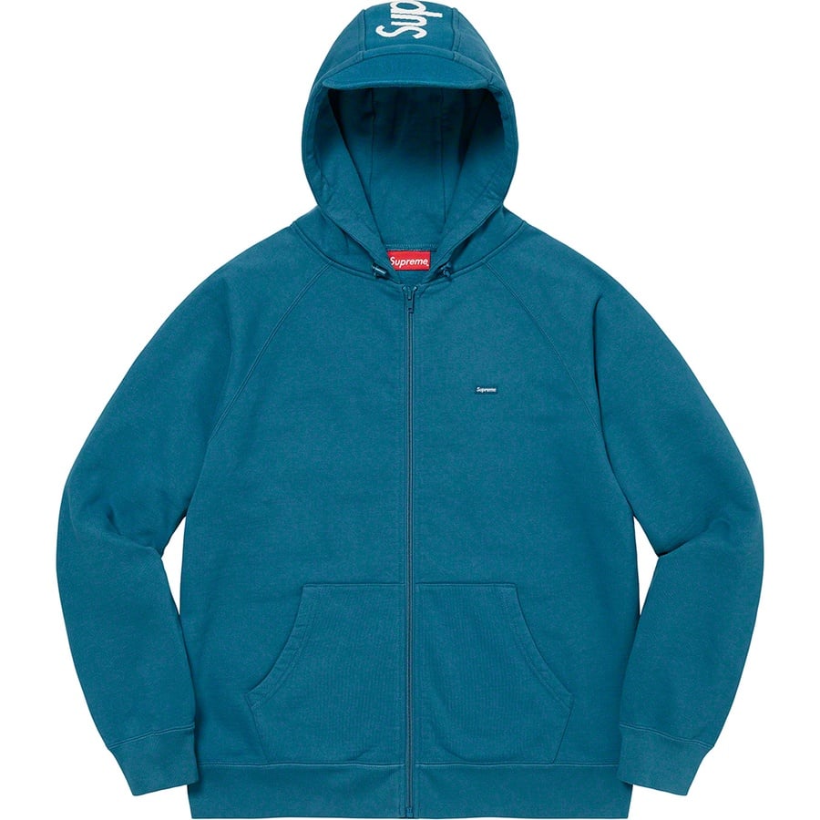 Details on Brim Zip Up Hooded Sweatshirt Marine Blue from fall winter 2022 (Price is $178)