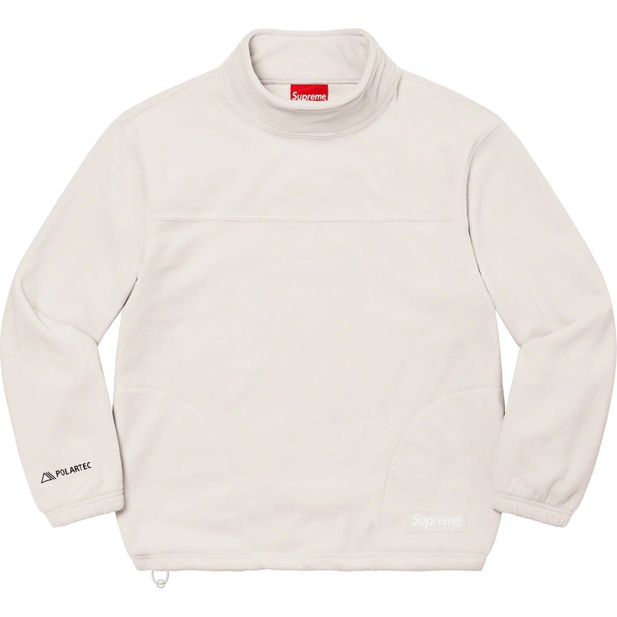 Details on Polartec Mock Neck Pullover Stone from fall winter 2022 (Price is $138)