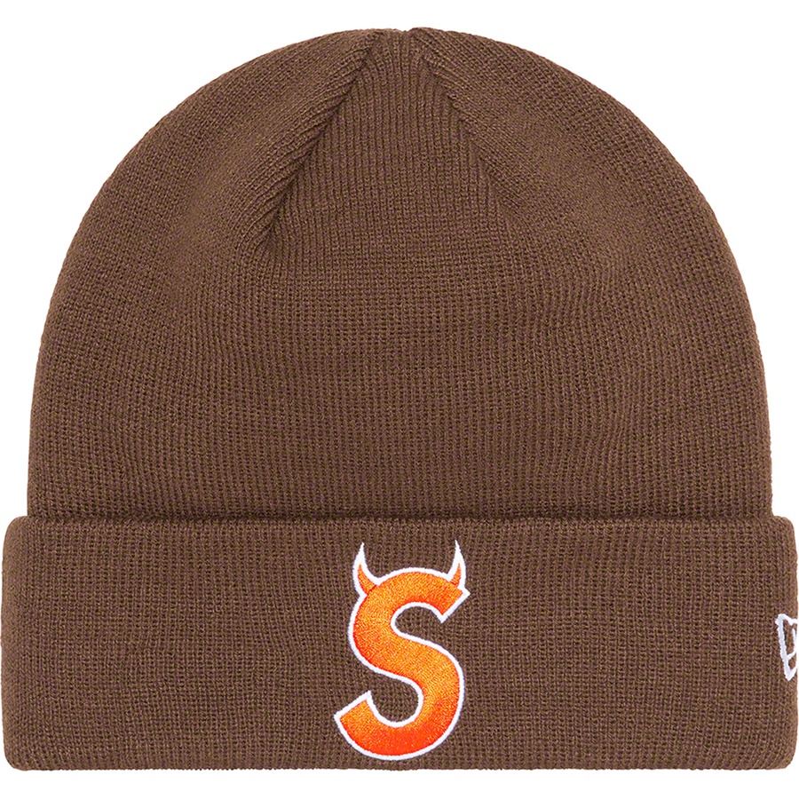 Details on New Era S Logo Beanie Brown from fall winter
                                                    2022 (Price is $40)
