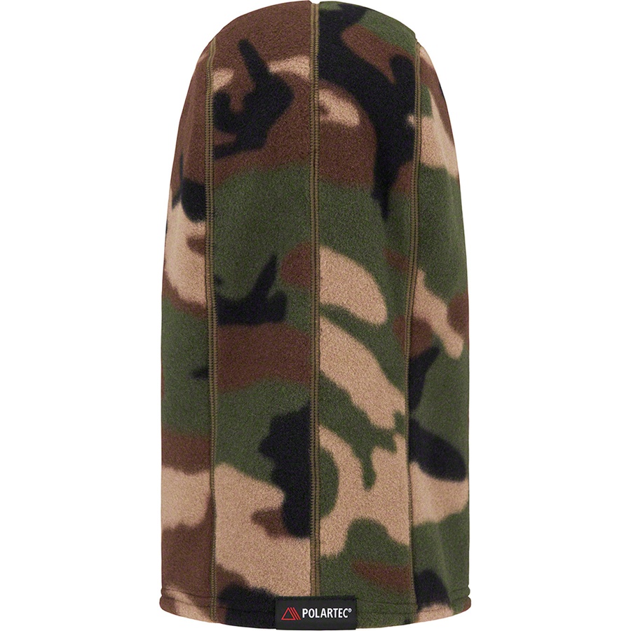 Details on Polartec Brim Balaclava Woodland Camo from fall winter
                                                    2022 (Price is $60)