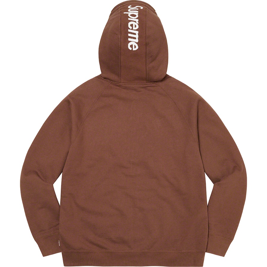 Supreme Brim Zip Up Hooded Sweatshirt (FW22) - Dark Brown - $178