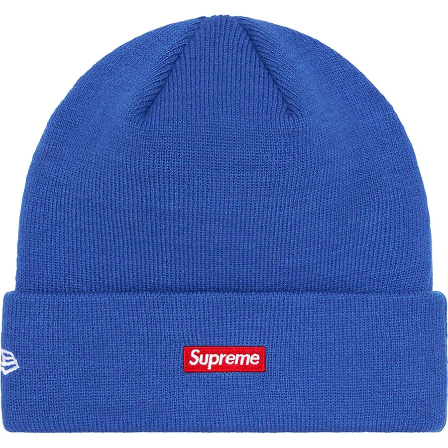 Details on New Era S Logo Beanie Royal from fall winter 2022 (Price is $40)