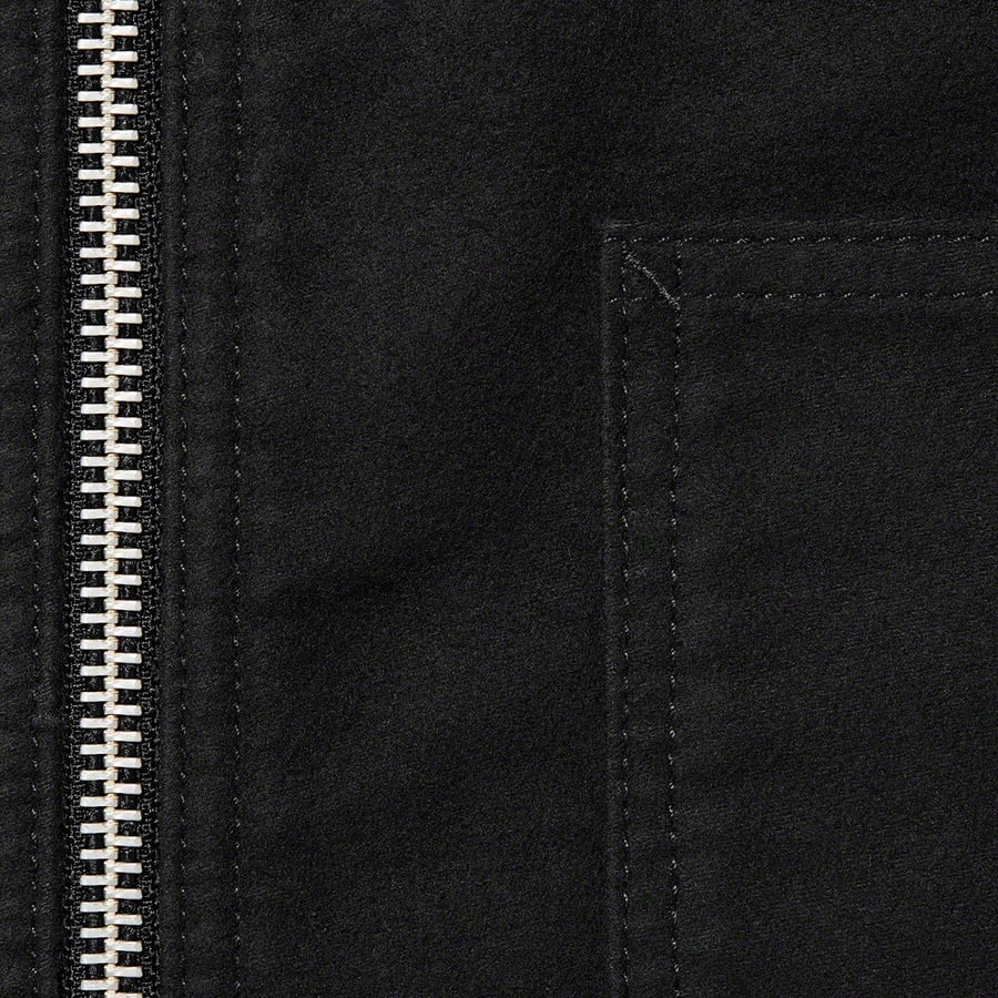 Details on Moleskin Work Jacket Black from fall winter
                                                    2022 (Price is $198)