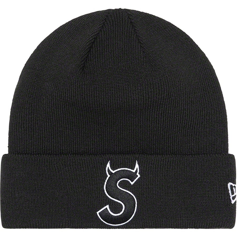 Details on New Era S Logo Beanie Black from fall winter
                                                    2022 (Price is $40)