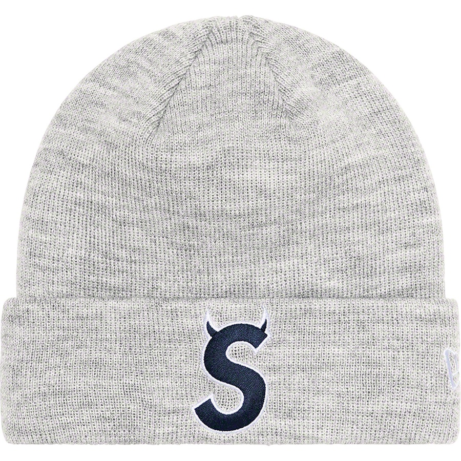 Details on New Era S Logo Beanie Heather Grey from fall winter
                                                    2022 (Price is $40)