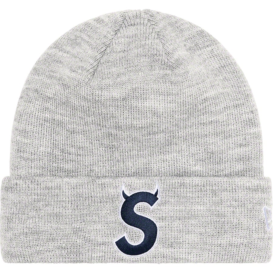 Details on New Era S Logo Beanie Heather Grey from fall winter
                                                    2022 (Price is $40)