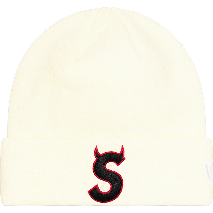 Details on New Era S Logo Beanie Natural from fall winter
                                                    2022 (Price is $40)