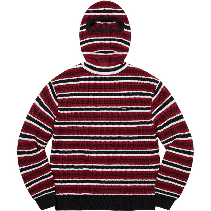 Details on Small Box Balaclava Turtleneck Sweater Black Stripe from fall winter
                                                    2022 (Price is $148)
