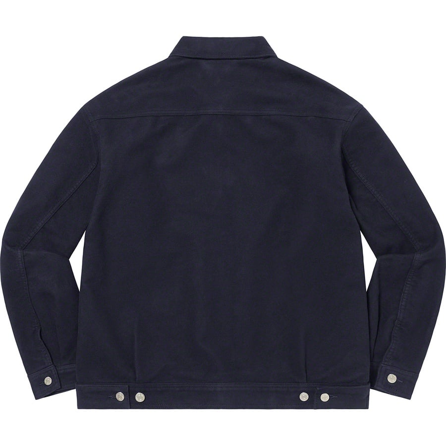 Details on Moleskin Work Jacket Navy from fall winter
                                                    2022 (Price is $198)