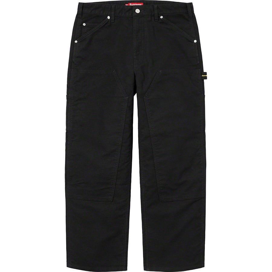 Details on Moleskin Double Knee Painter Pant Black from fall winter
                                                    2022 (Price is $188)