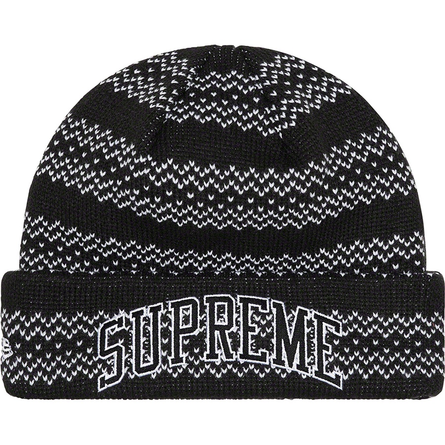 Details on New Era Split Beanie Black from fall winter
                                                    2022 (Price is $44)