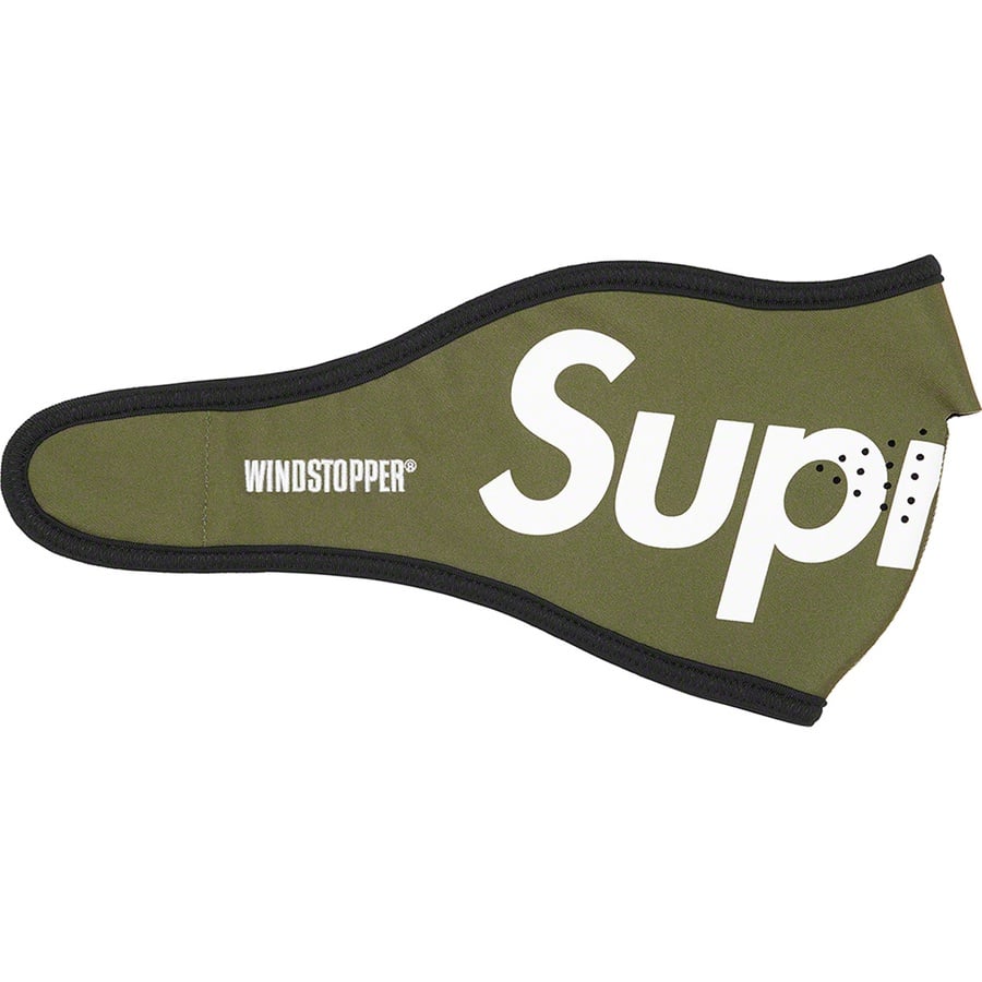 Details on WINDSTOPPER Facemask Dark Olive from fall winter
                                                    2022 (Price is $42)