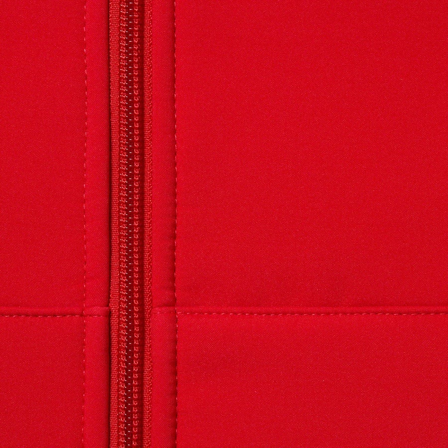 Details on WINDSTOPPER Zip Up Hooded Sweatshirt Red from fall winter
                                                    2022 (Price is $218)