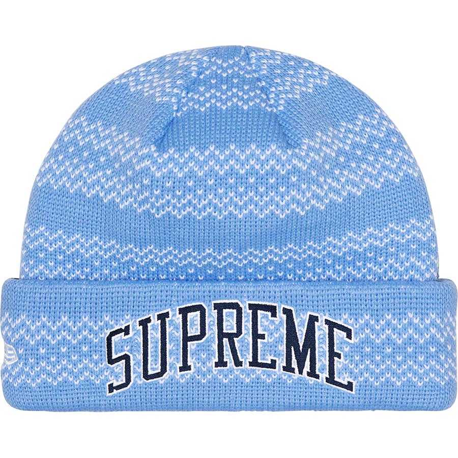 Details on New Era Split Beanie Blue from fall winter
                                                    2022 (Price is $44)