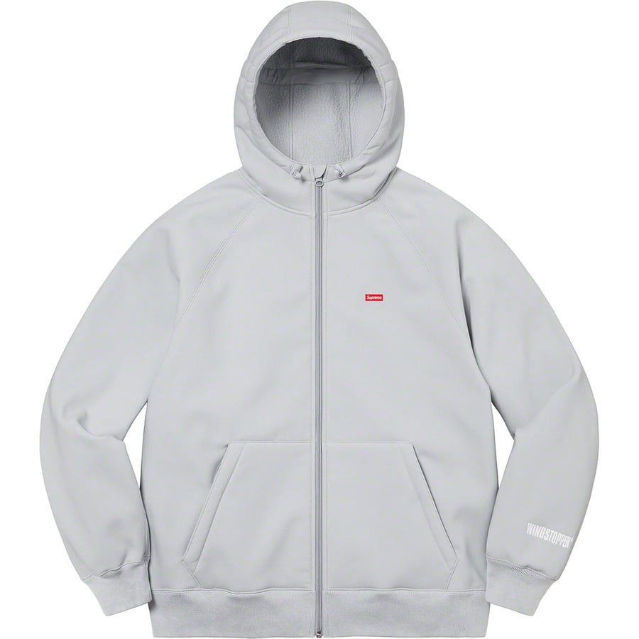 Details on WINDSTOPPER Zip Up Hooded Sweatshirt Light Grey from fall winter
                                                    2022 (Price is $218)