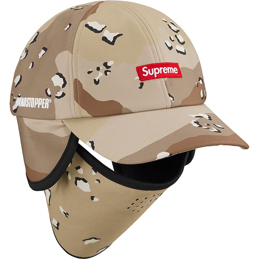 Details on WINDSTOPPER Facemask 6-Panel Chocolate Chip Camo from fall winter 2022 (Price is $66)