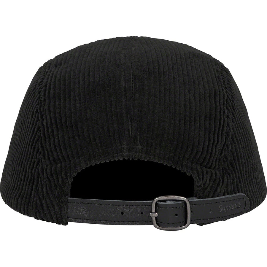 Details on Corduroy Camp Cap Black from fall winter 2022 (Price is $58)