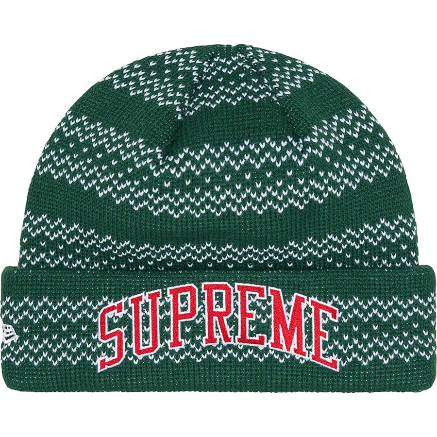 Details on New Era Split Beanie Green from fall winter
                                                    2022 (Price is $44)