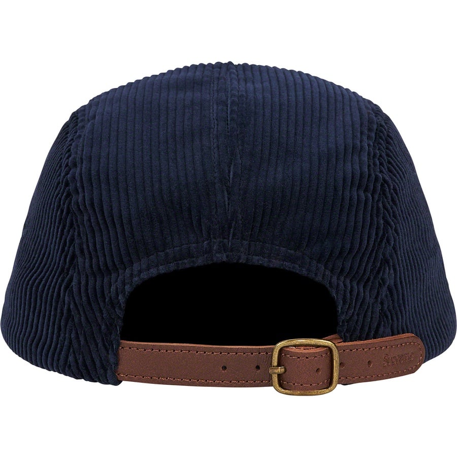 Details on Corduroy Camp Cap Navy from fall winter 2022 (Price is $58)