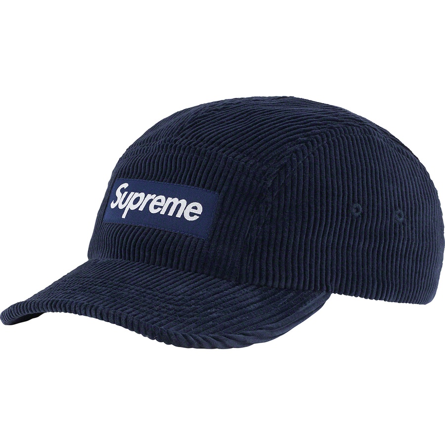 Details on Corduroy Camp Cap Navy from fall winter
                                                    2022 (Price is $58)