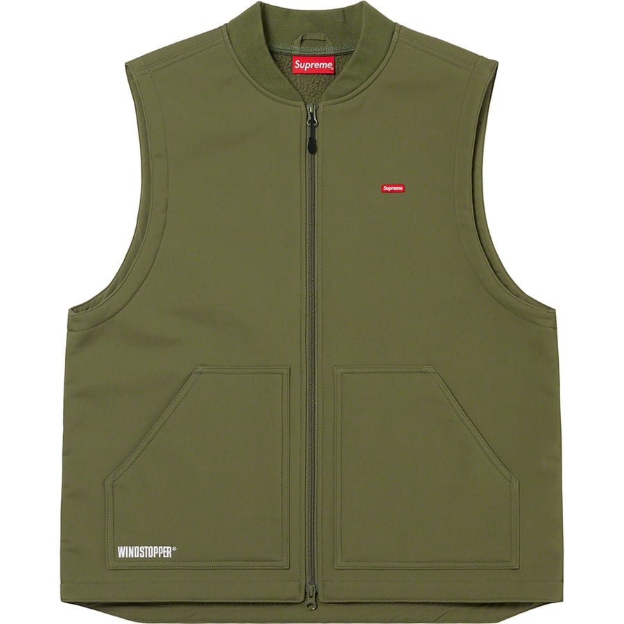 Details on WINDSTOPPER Work Vest Dark Olive from fall winter
                                                    2022 (Price is $158)