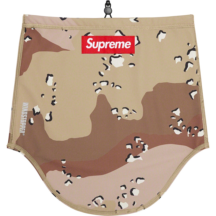 Details on WINDSTOPPER Neck Gaiter Chocolate Chip Camo from fall winter
                                                    2022 (Price is $48)