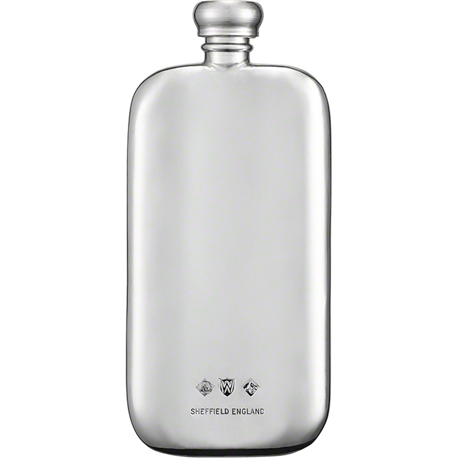 Details on 3 oz. Pewter Flask Silver from fall winter
                                                    2022 (Price is $98)