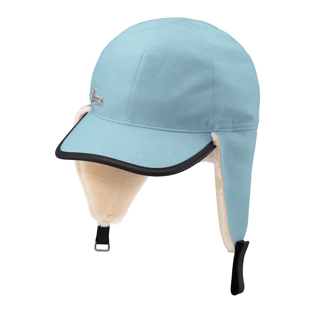 Details on Shearling Earflap 6 Panel Light Blue from fall winter 2022 (Price is $68)