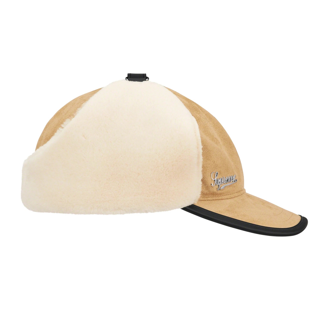 Details on Shearling Earflap 6 Panel Tan from fall winter 2022 (Price is $68)