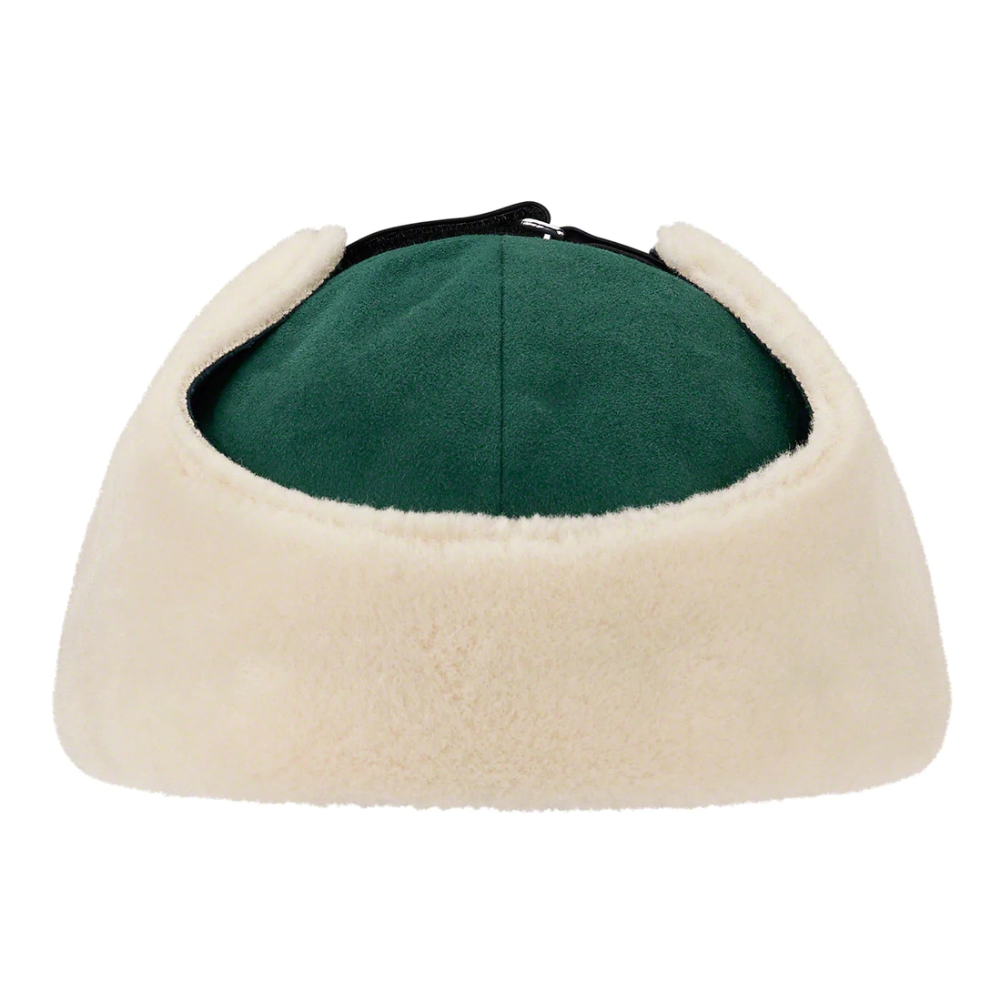 Details on Shearling Earflap 6 Panel Dark Green from fall winter 2022 (Price is $68)