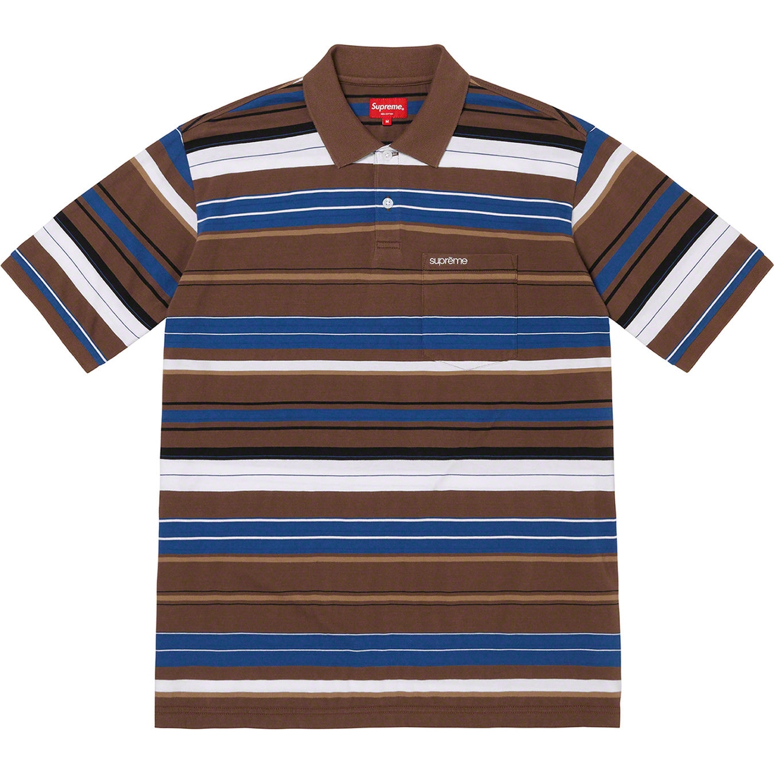Details on Multi Stripe Polo Brown from spring summer
                                                    2023 (Price is $98)