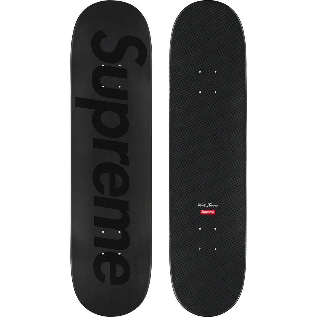 Details on Tonal Box Logo Skateboard Black - 8" x 31.875" from spring summer 2023 (Price is $58)