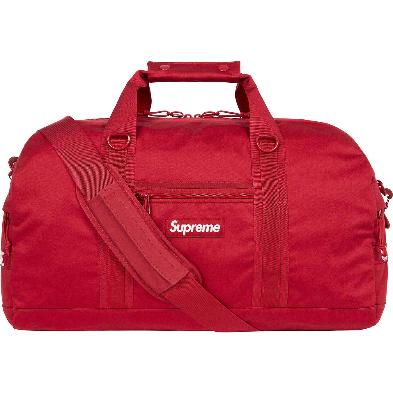 red supreme duffle bag