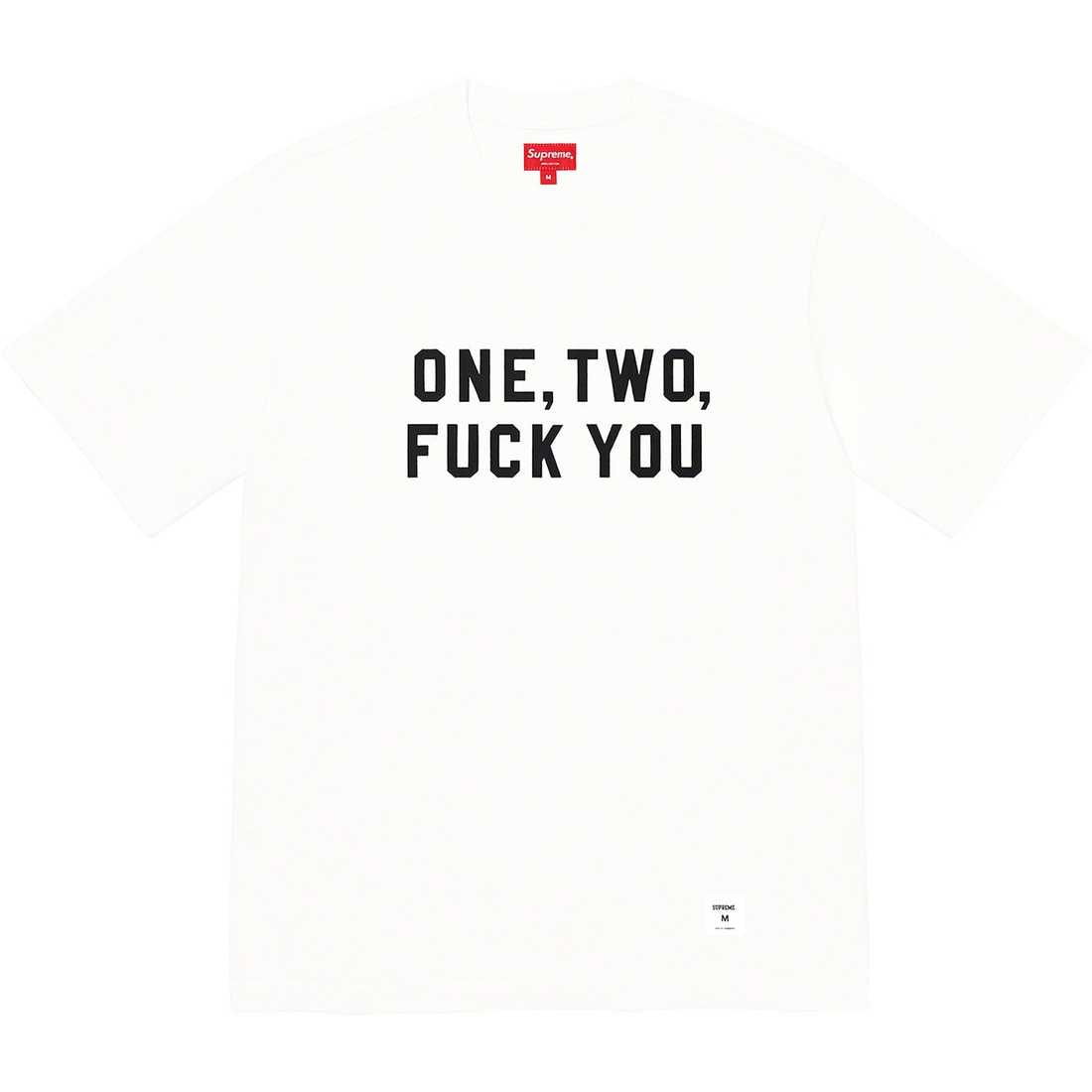 Details on One Two Fuck You S S Top White from spring summer
                                                    2023 (Price is $68)