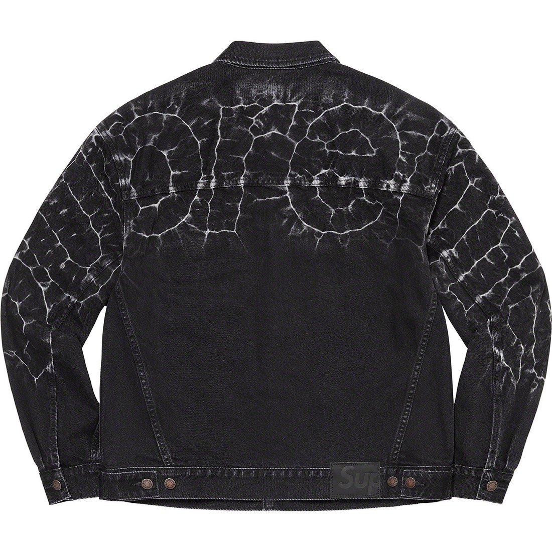 Details on Shibori Denim Trucker Jacket Black from spring summer
                                                    2023 (Price is $298)