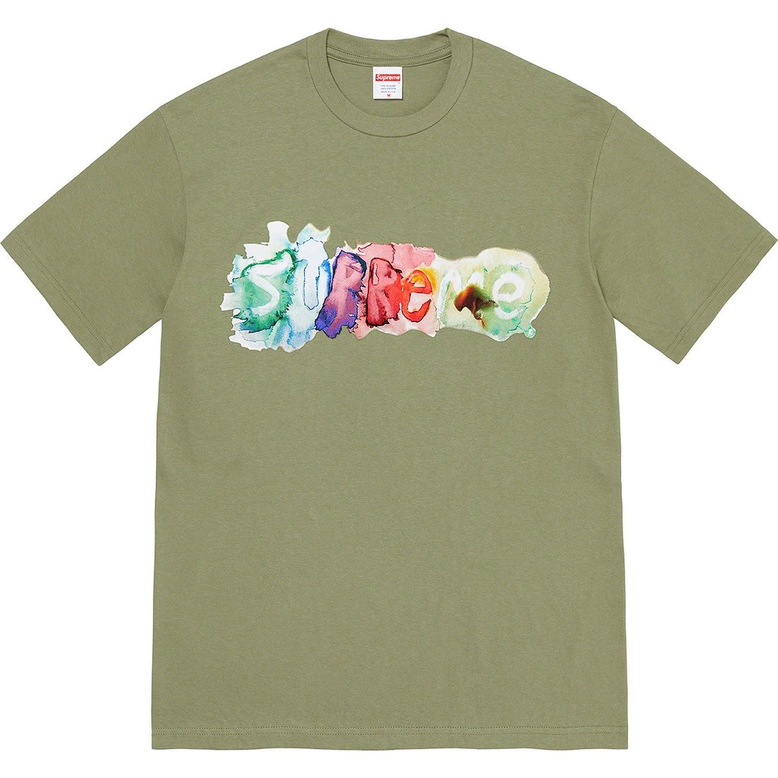 Details on Watercolor Tee Light Olive from spring summer 2023 (Price is $40)