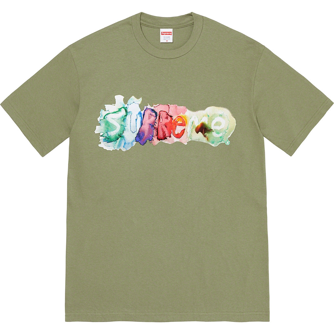 Details on Watercolor Tee Light Olive from spring summer
                                                    2023 (Price is $40)