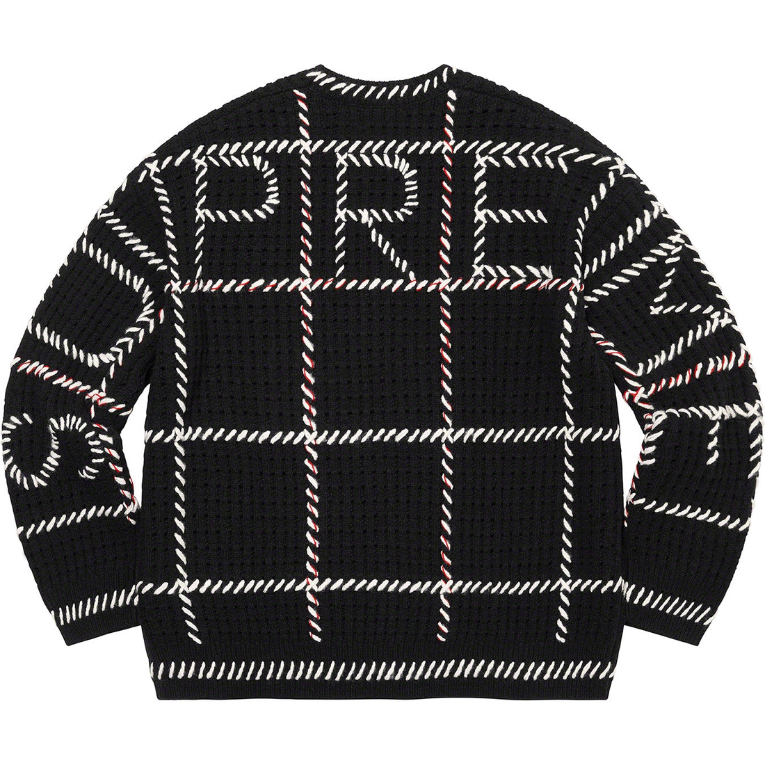 Details on Quilt Stitch Sweater Black from spring summer 2023 (Price is $198)