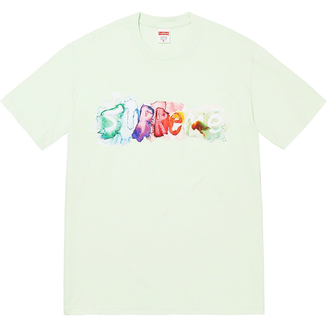 Details on Watercolor Tee Pale Green from spring summer 2023 (Price is $40)
