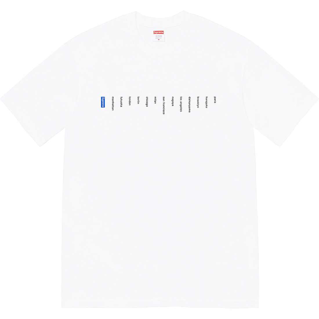 Details on Location Tee White from spring summer 2023 (Price is $40)