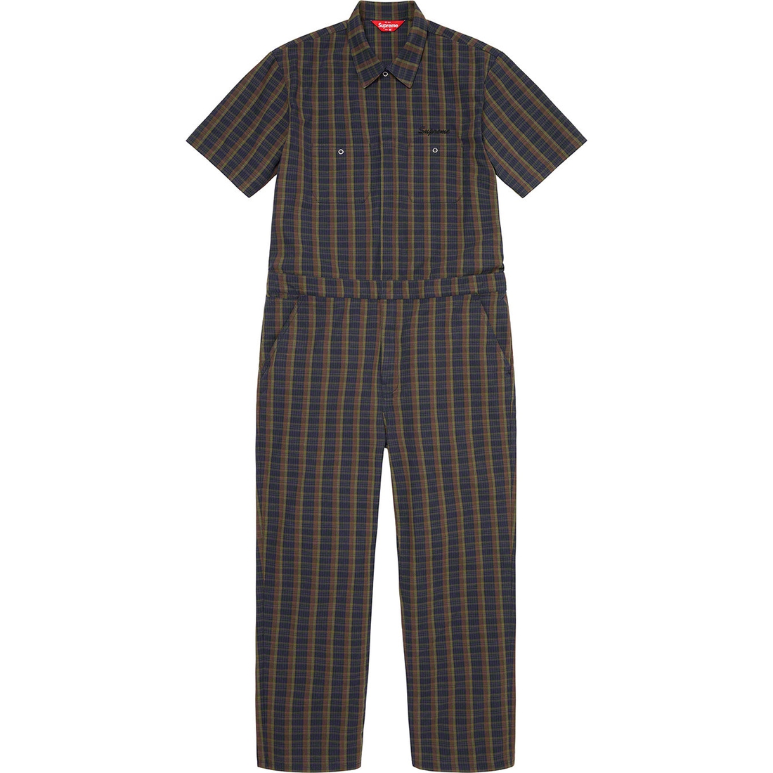 Details on S S Coverall Navy Plaid from spring summer
                                                    2023 (Price is $198)