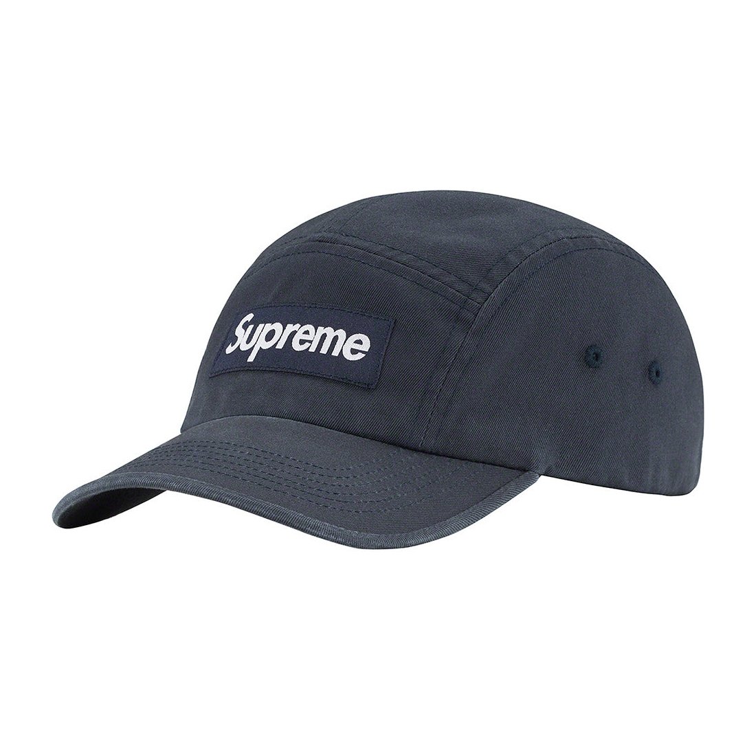 Details on Washed Chino Twill Camp Cap Navy from spring summer
                                                    2023 (Price is $48)