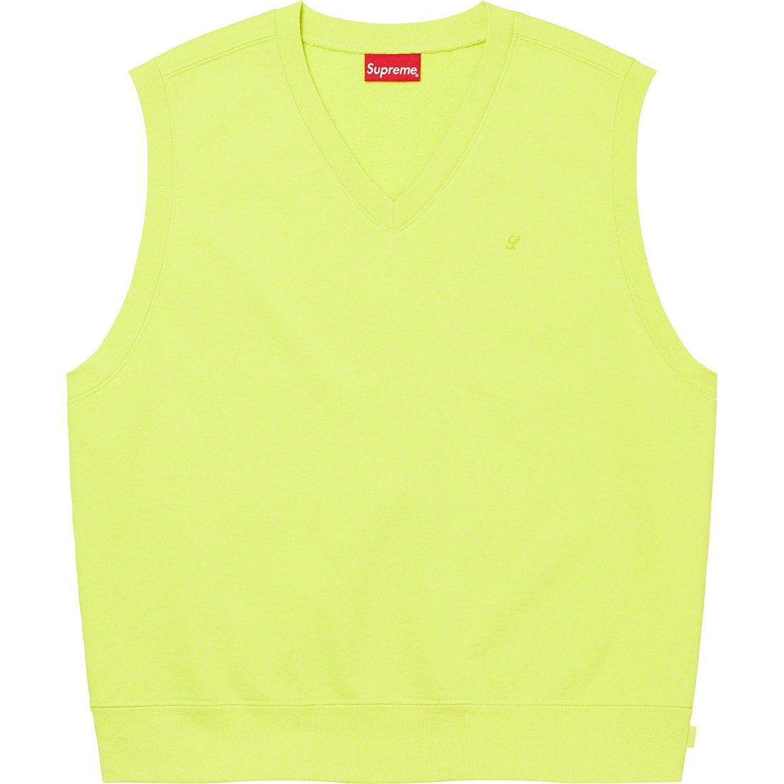 Details on Sweatshirt Vest Lime from spring summer 2023 (Price is $128)