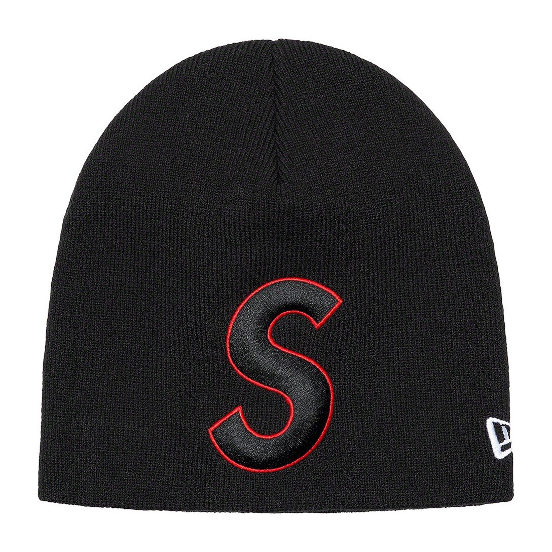Details on New Era S Logo Beanie Black from spring summer 2023 (Price is $40)
