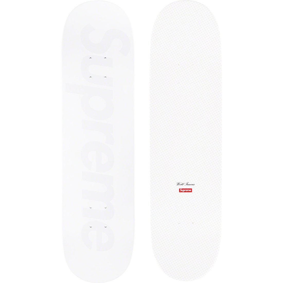 Details on Tonal Box Logo Skateboard White - 8.125" x 32" from spring summer
                                                    2023 (Price is $58)