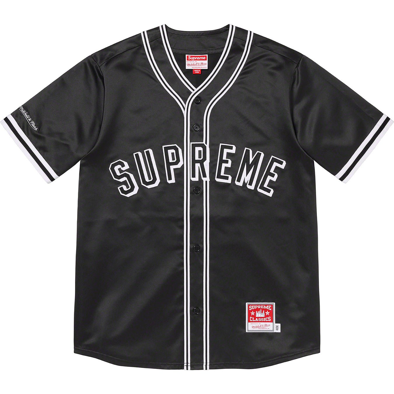 supreme baseball shirt